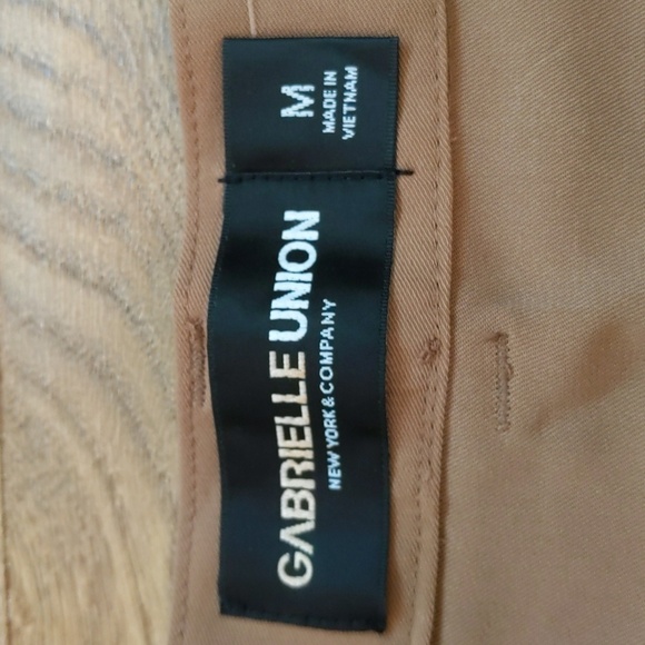 Gabrielle Union Collection womens Harem Pant brown black stripe M - Picture 4 of 9